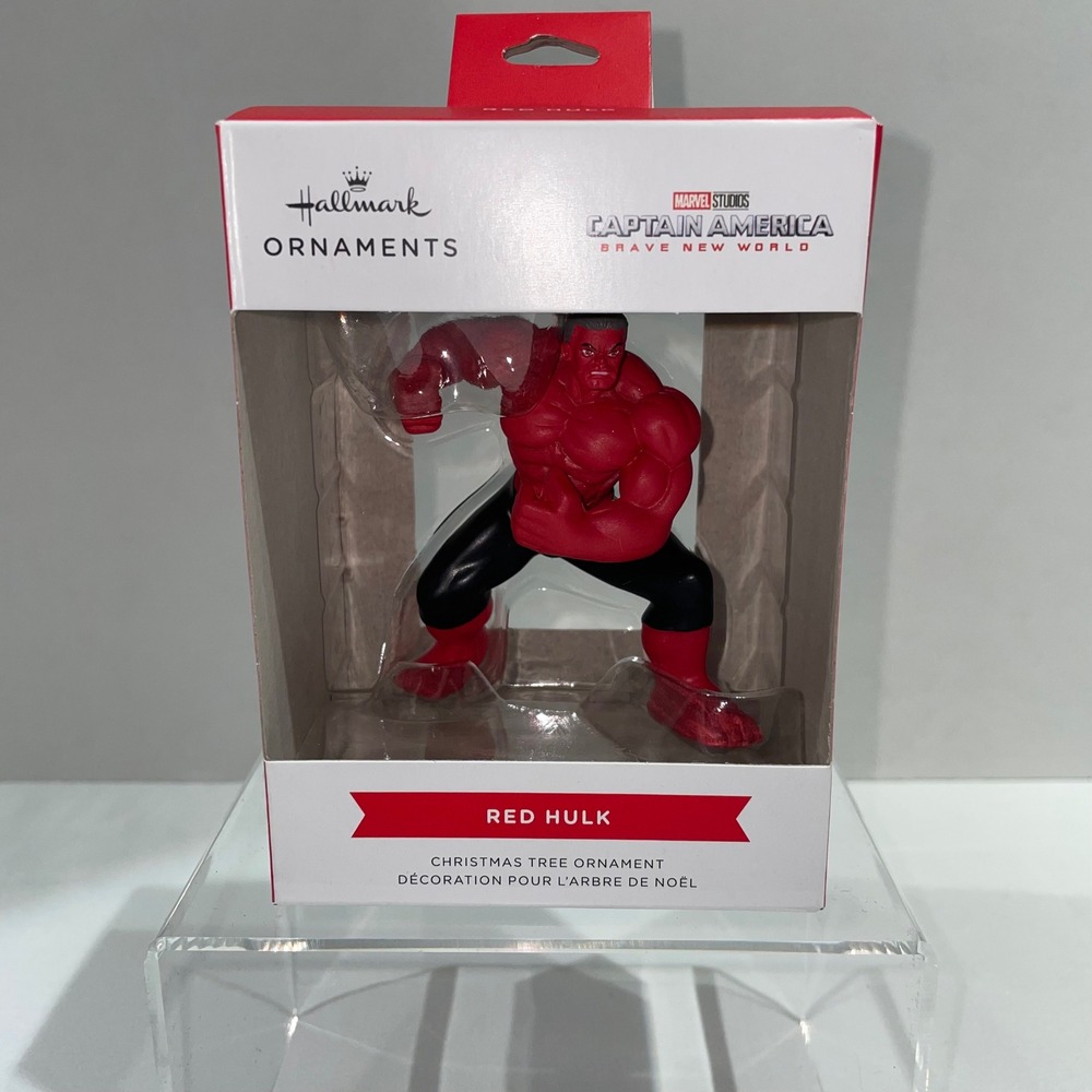 Hallmark Marvel Red Hulk Christmas Ornament Captain‎ America Brave New World NEW